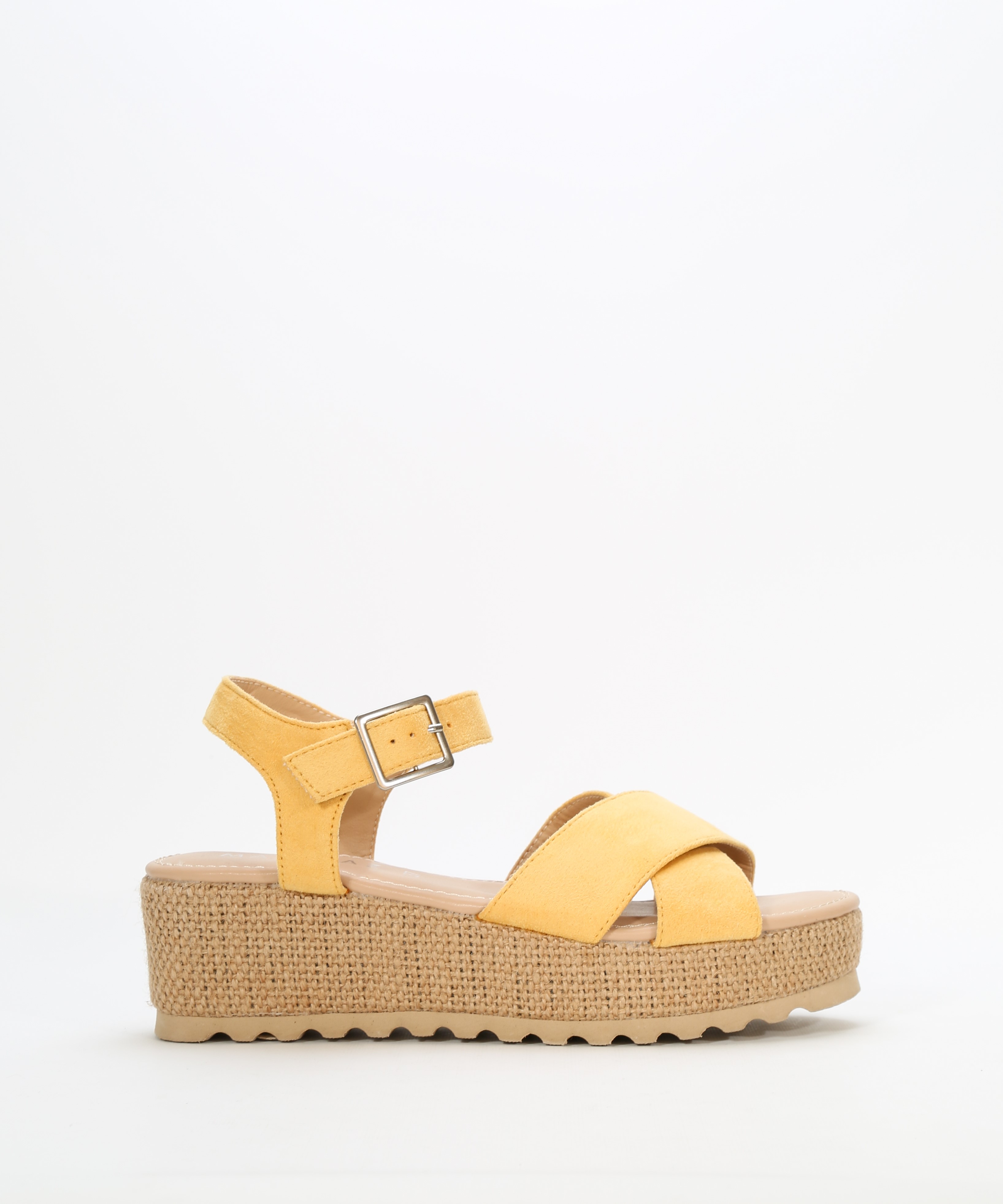 Sandalias esparto tiras cruzadas